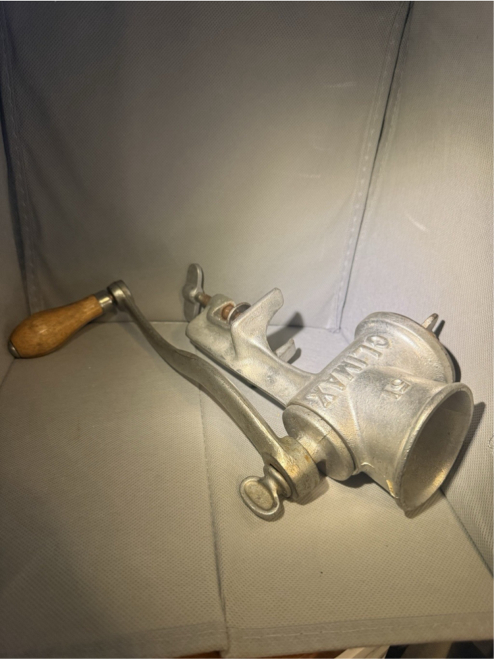 Vintage Climax 51 Table Mount Hand Crank Meat Grinder/Food Chopper